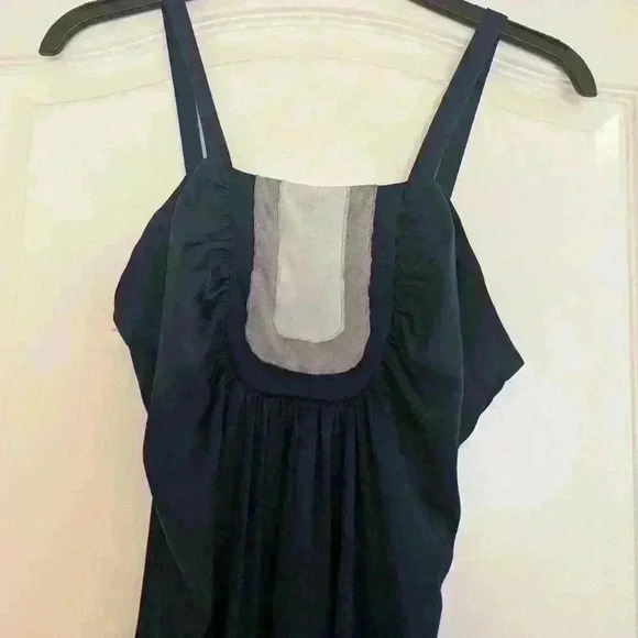 Vintage 70s long navy dress  with Jacket - Picture 8 of 12